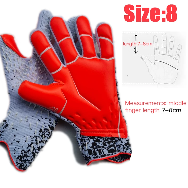 ATLANDER Profession elle Torwart handschuhe Erwachsene Kinder Fußball Latex verdickt Schutz Torhüter Fußball Sport Fußball Torwart Handschuhe 9