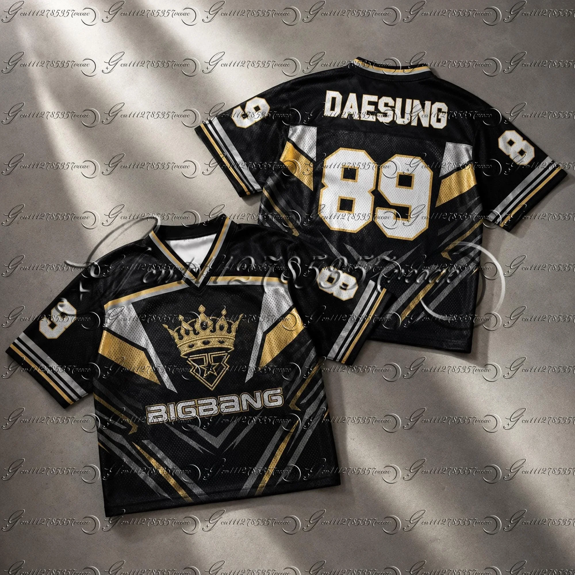 Damen 2026 World Tour Mixed Mesh Jersey Kurzarm-T-Shirt G-Dragon Konzert Fan-Bekleidung Familien-Partnerlook zum 20. Jubiläum – Detail 5