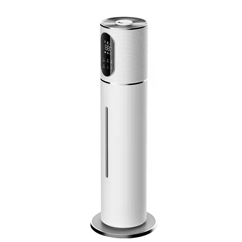 

8L Large Capacity Electric Floor-standing Cylinder Humidifier Silent Pump Plastic Design for Home Use Humidistat Humidity