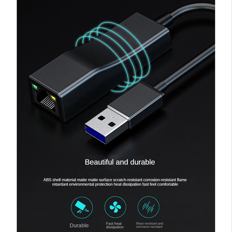 1 шт., адаптер USB 3,0 для Gigabit Ethernet