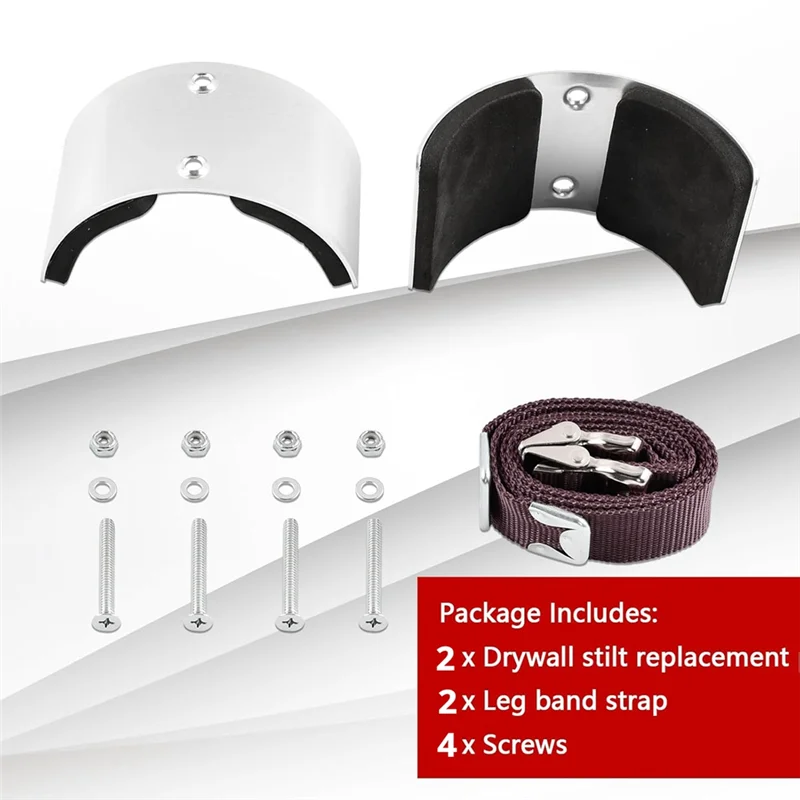 ABFU-Drywall Stilt Accessories Kit Replacement Parts,Universal Stilt 2Pack Easy Use Leg Band