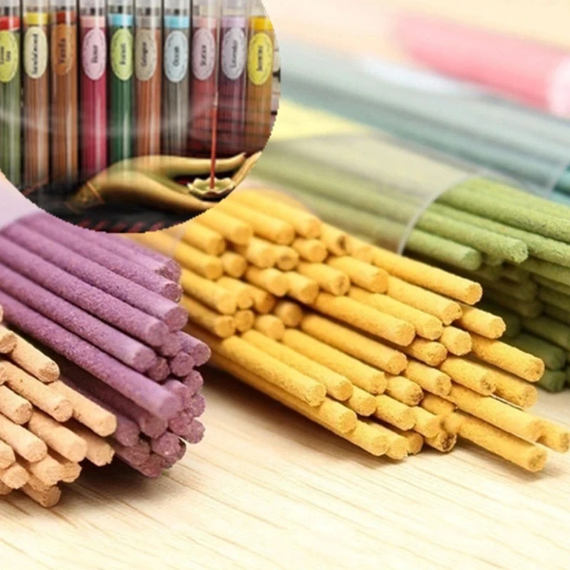 50Sticks Incense Burners Aromatherapy Fragrance Spices Fresh Air Natural Aroma Indoor Spices Sandalwood Air Cleaner