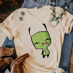 Invader Zim tshirt women comic manga Y2K t shirt girl streetwear Japanese clothing