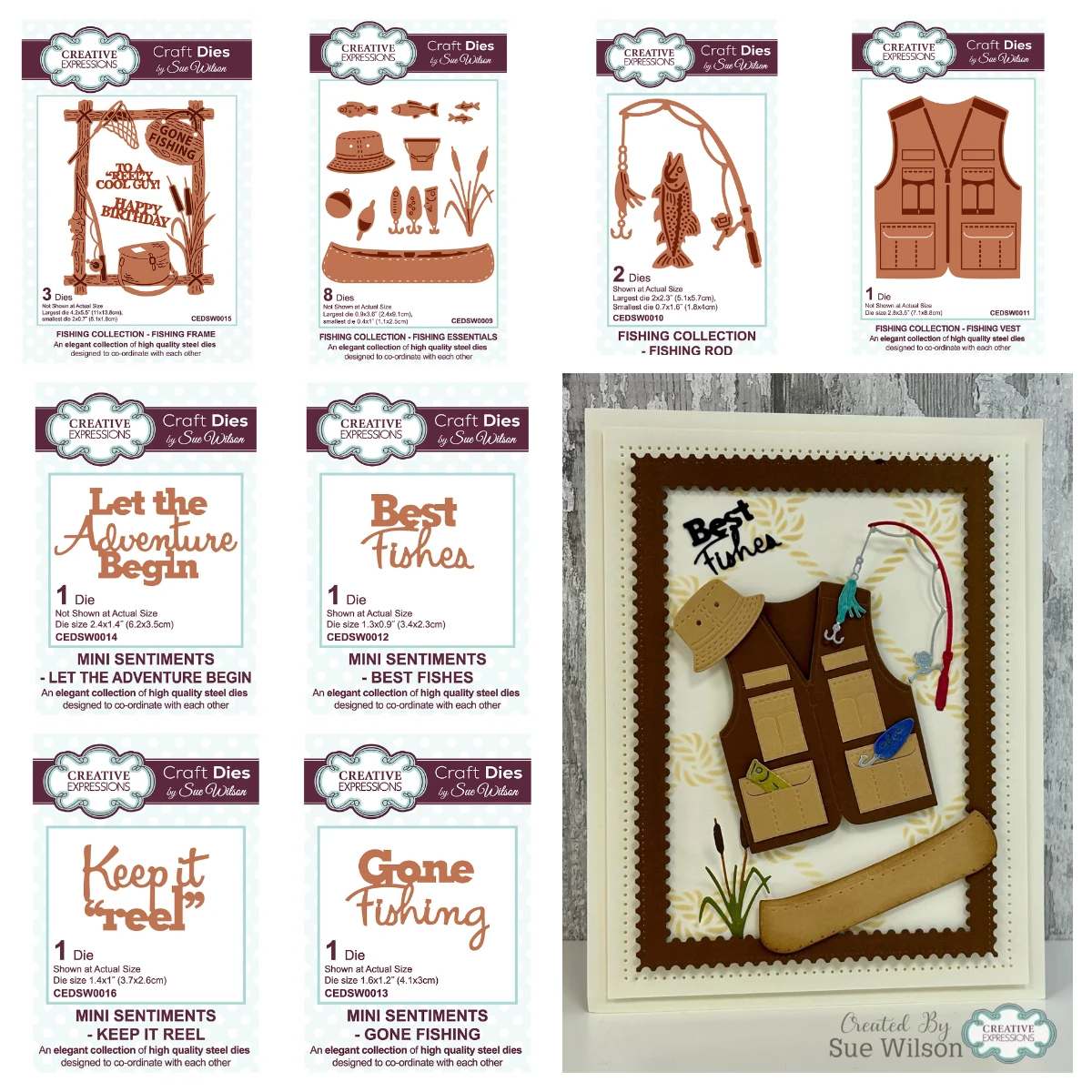 

Fishing Essentials Metal Cutting Dies Decoration for DIY Scrapbooking Diary Album Paper Template Card Embossing Handcraft New