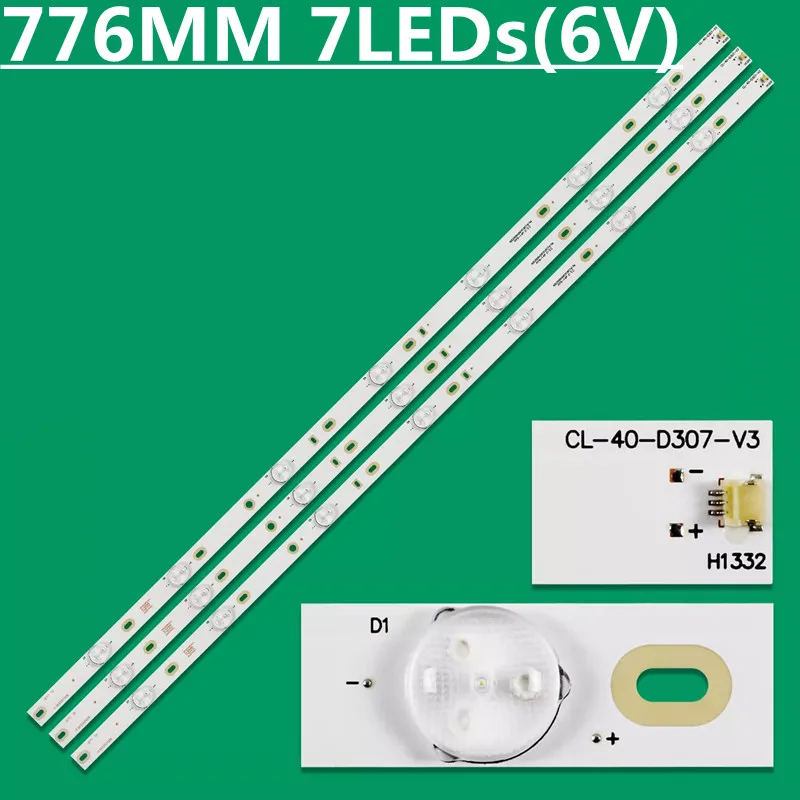 

3PCS LED Backlight Strip CL-40-D307-V3 UCD11F01YT00S3ZK0662 For 40PFG4109/78 40PHG4109/78 40PFT4109/60 LED40M3000A LED40R6000