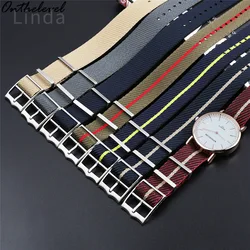 For Tudor Little Red Flower IWC 20 22mm Male Watch Strap Waterproof Sweet-Proof Breathable Travel Canvas Nylon Accessories