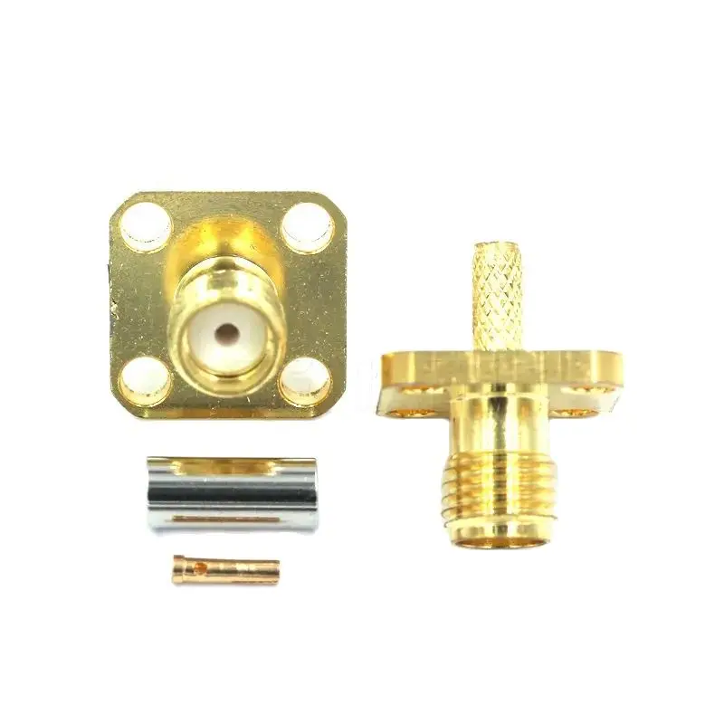 1PCS SMA RPSMA J/JW/KF/KY/KYW-1.5 Crimp Feeder Connector Power Test Adapter Match For RG316