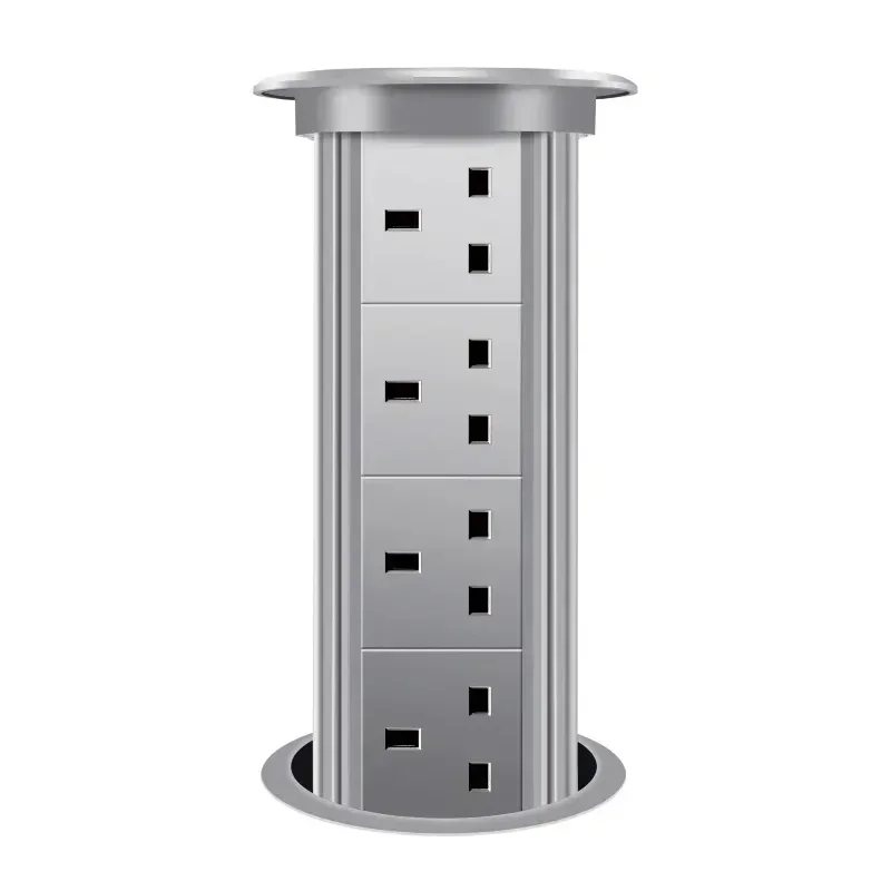 Ip65 Gemotoriseerde Pop-Up Heftoren Socket 16a Eu Fr Uk Us Universeel Stopcontact USB-C Draadloos Opladen Bluetooth Audio Socket