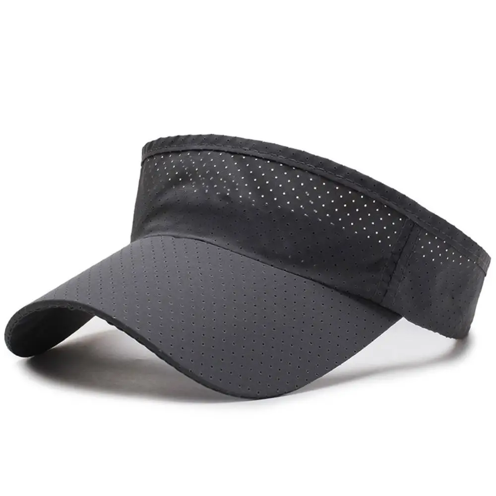 

Sun Hats Breathable Running Cap UV Protection Adjustable Tennis Hat Quick Drying Sun Visor Empty Top Cap Outdoor Sport