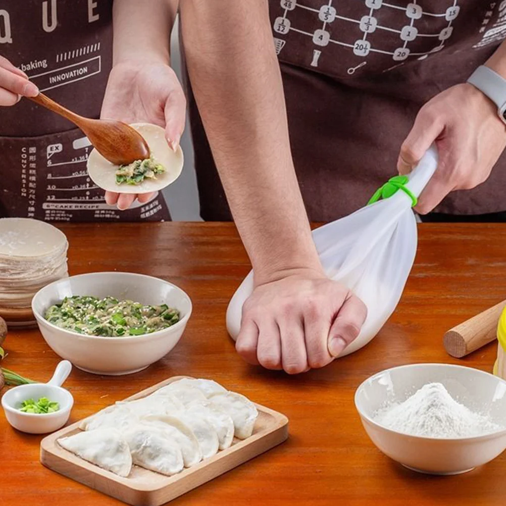 2 قطعة حقيبة العجن توفير المساحة غير لاصقة المعجنات خلط أكياس خبز أداة الطبخ للخبز المعكرونة المعجنات الأبيض