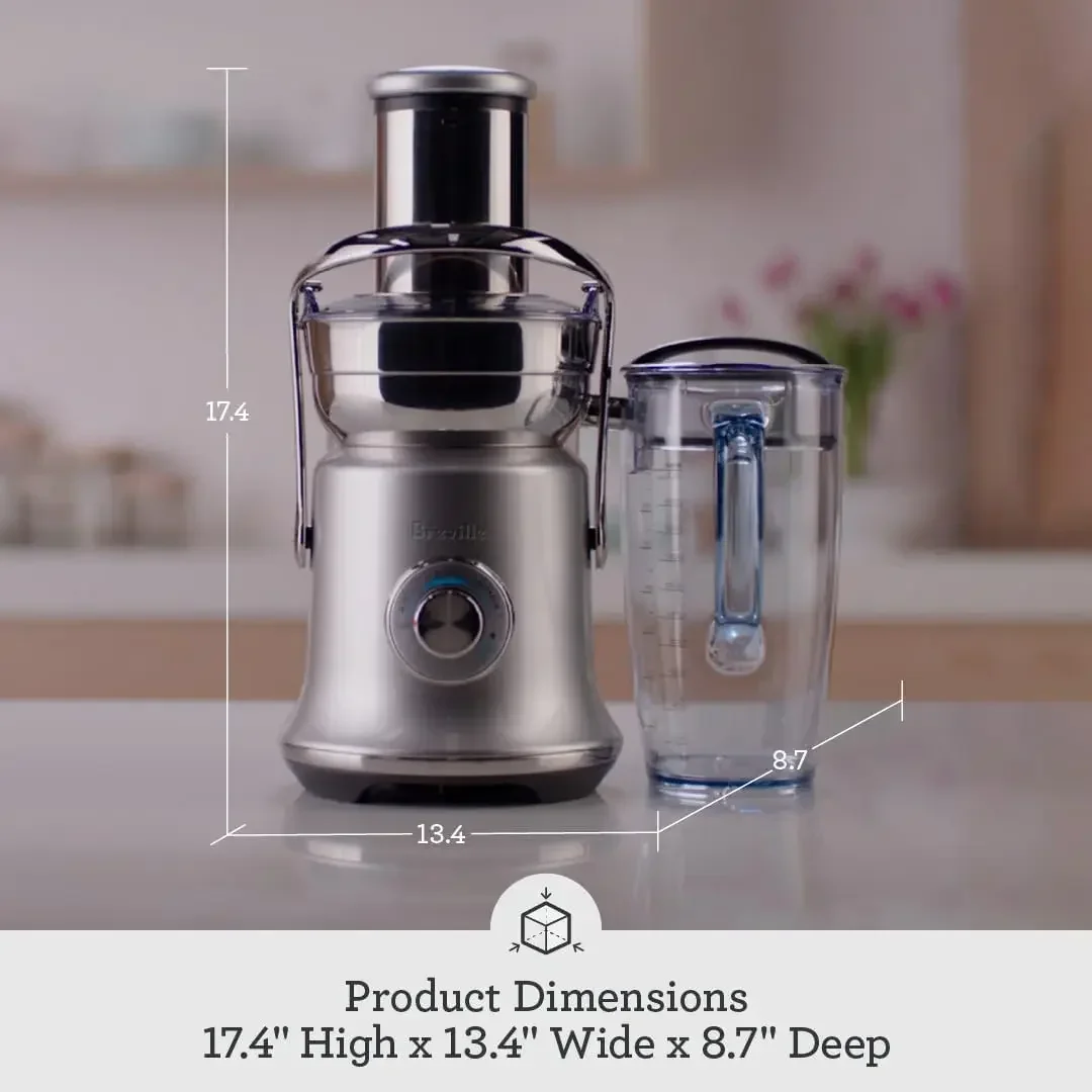 Breville  džus fountain® chladný XL odstředivé odšťavňovač, BJE830BSS, kartáčovaný nerez ocel