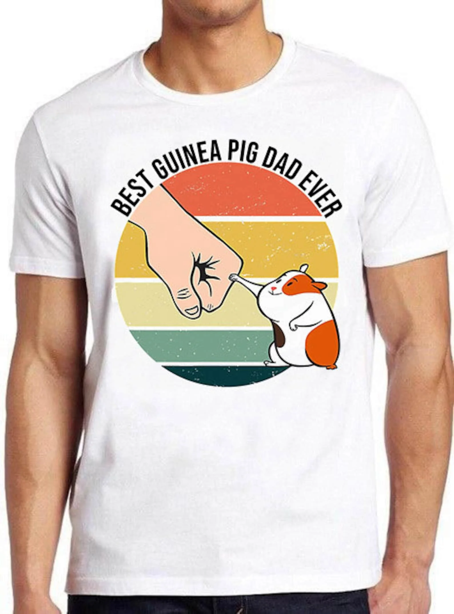 Best Guinea Pig Dad Ever Fathers Day Meme Cult Movie Cool Gift Tee T Shirt 761