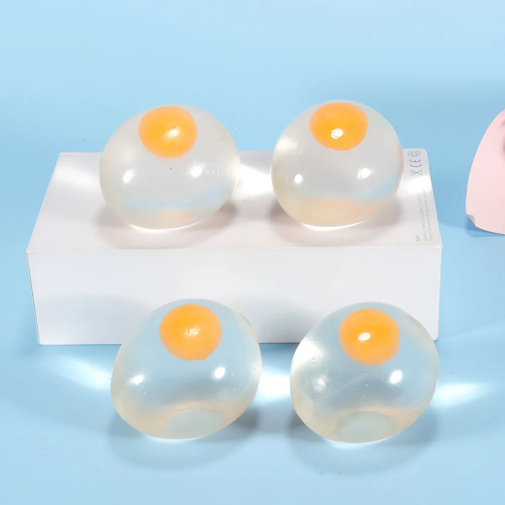1pc Transparent Egg Soft Pinch To Relieve Office Stress And Tension Decompression Slow Rebound Fidgety Student Office Daily Toy