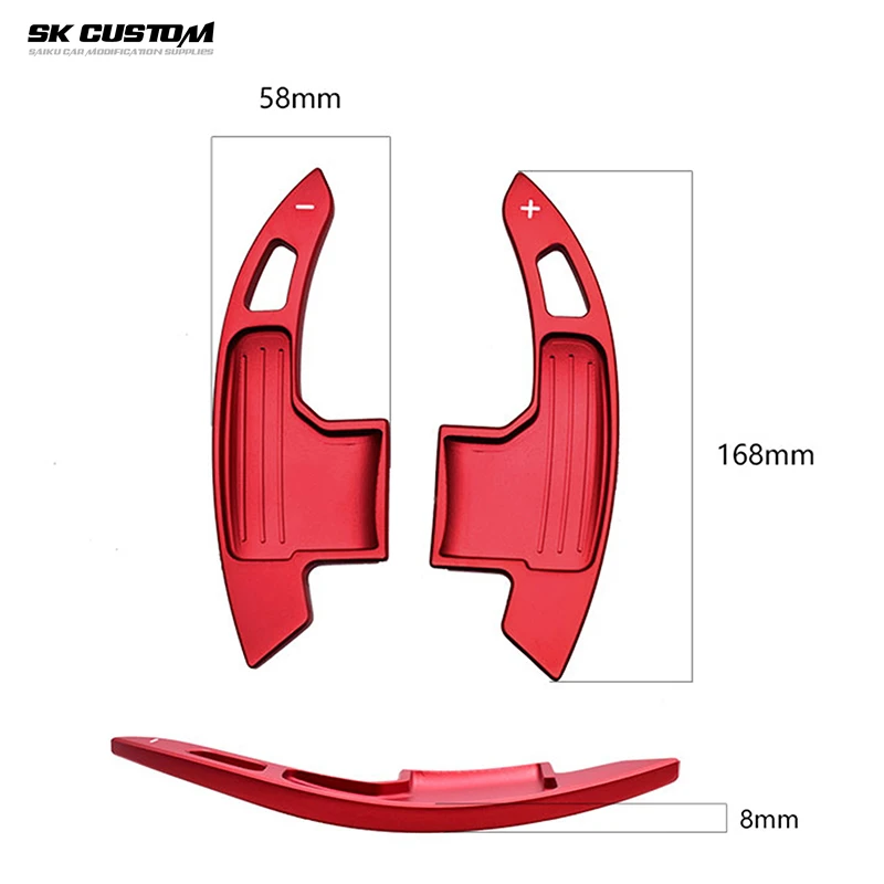 SK CUSTOM aluminum alloy steering wheel paddle shifters are suitable for Ford Mustang 2015 2016 2017 2018 2019 extended shifts