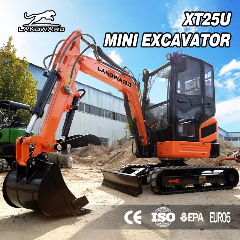 

Free Shipping Mini Machine Escavator 2.5Ton Multifunctional Chinese New Bagger High Efficiency Small Excavator Digger Customized