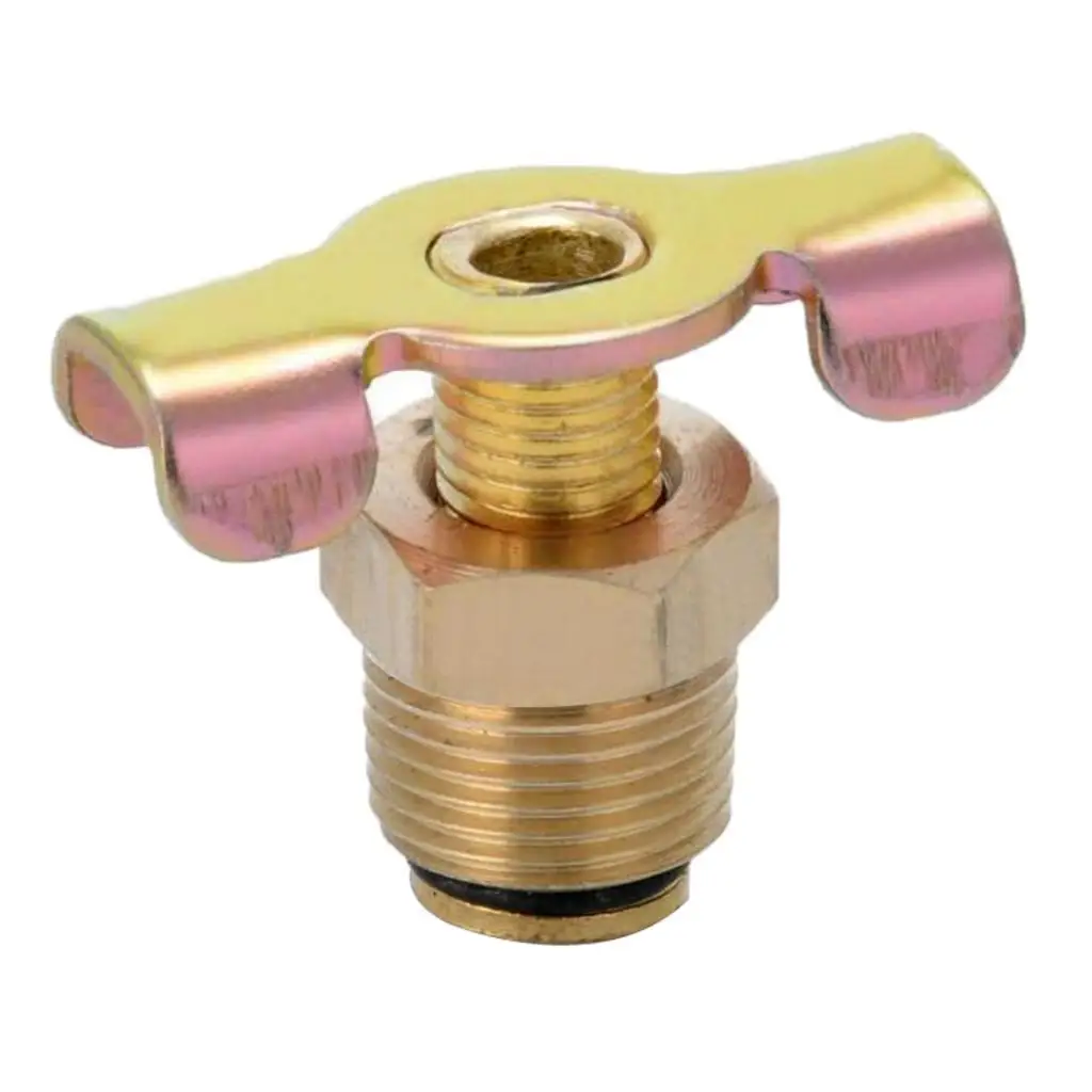 Petcock Water Drain Valve Substituir Parte, Latão Tanque, 3/8 "NPT