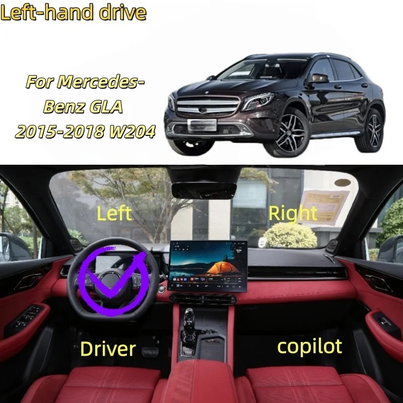 

For Mercedes-Benz GLA 2015-2018 W204 model for replacing the bright black horn guard