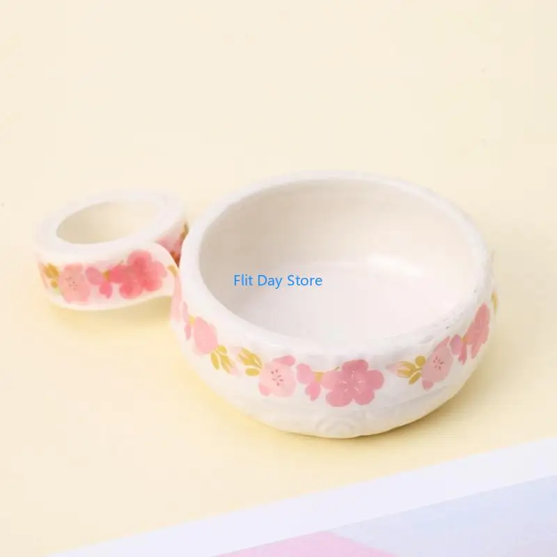 F92C Plants Flowers Adhesive Tape DIY Decorative Masking Tape Scrapbooking