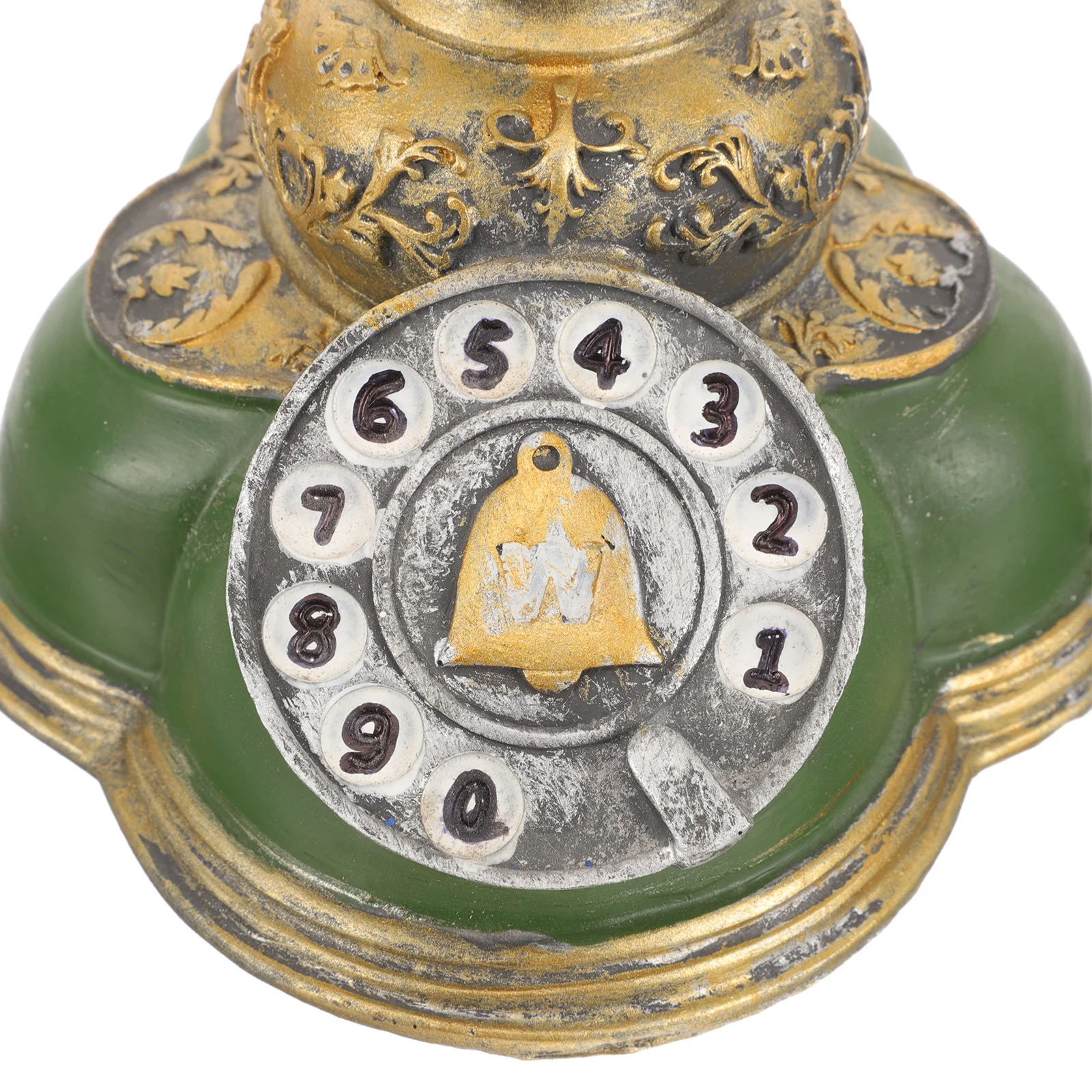 Telephone Ornament Vintage Landline Retro Decor Figurine Model Prop Resin Office Decorative