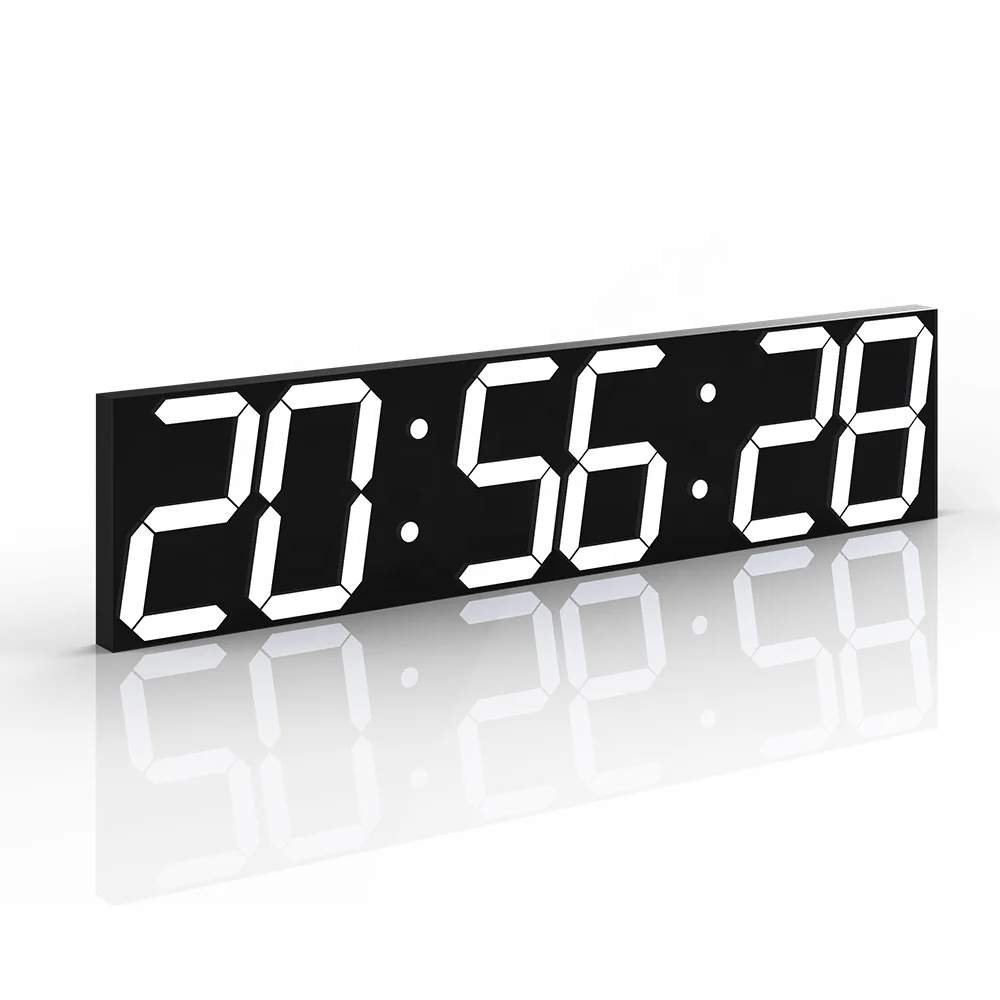 Large Display Portable LED Digital Wall Clock Wifi Countdown Alarm Clock Electronic Stopwatches for Home Gym Office