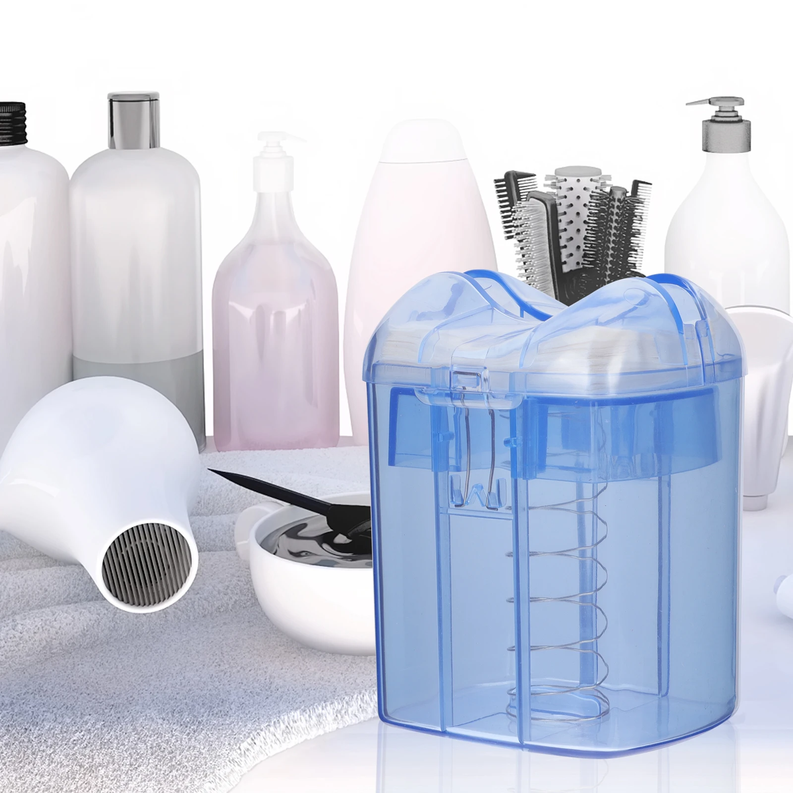

Perm Paper Organizer Box Hair Foil Storage Case Dispenser Container Plastic Strong DIY Home Salon Portable Transparent