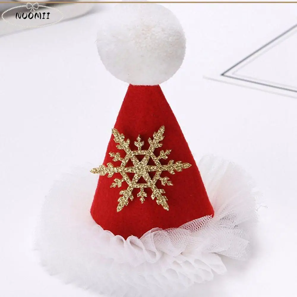 

Christmas Xmas Hat Hair Clips Santa Cap Duckbill Clips Cute Mini Hat Hair Barrettes Kids Hair Accessories Christmas Hat Hairpin