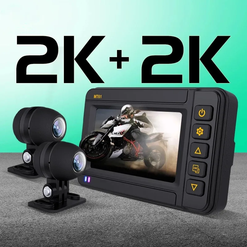 2K 2560*1440P Motorcycle Dash Cam 3\