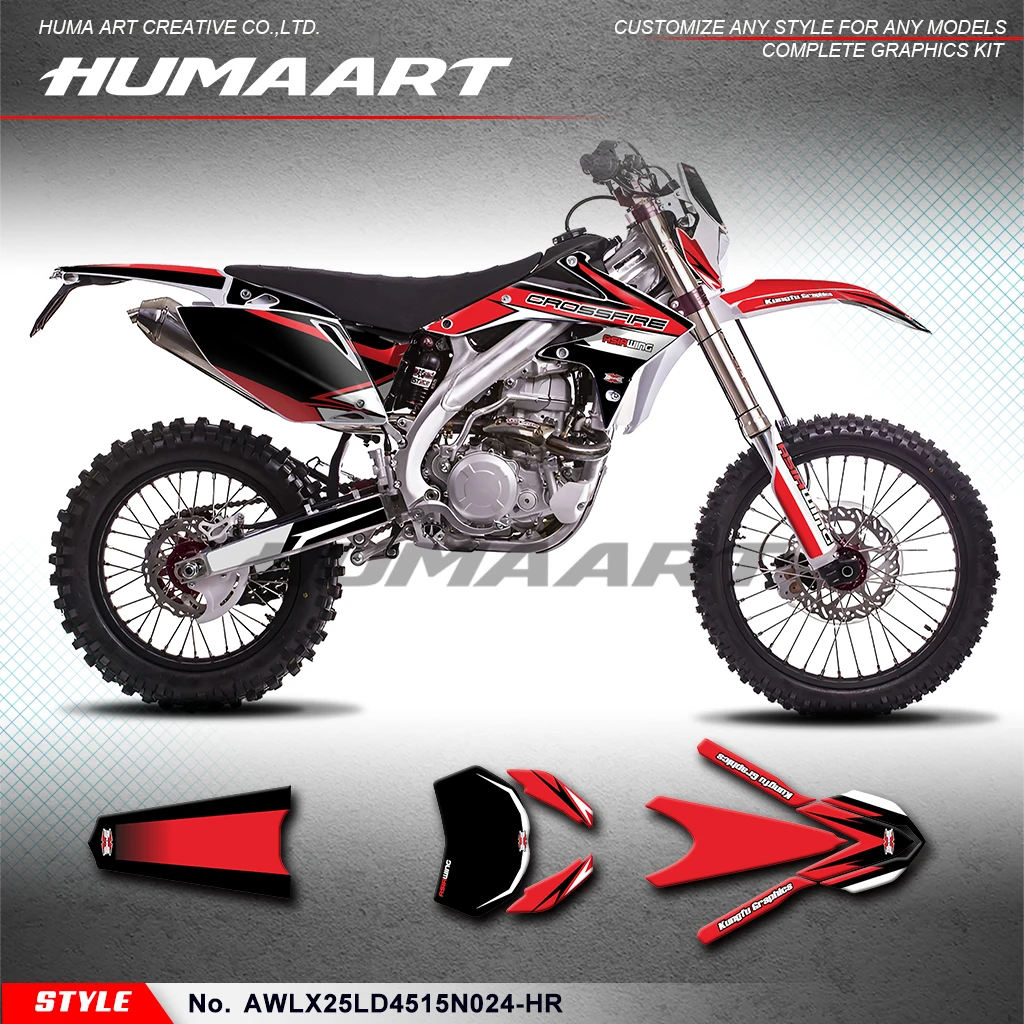 

HUMAART Stickers Set Skin Graphics Kit for Asiawing LX250 LD450 2015-2024, AWLX25LD4515N024-HR