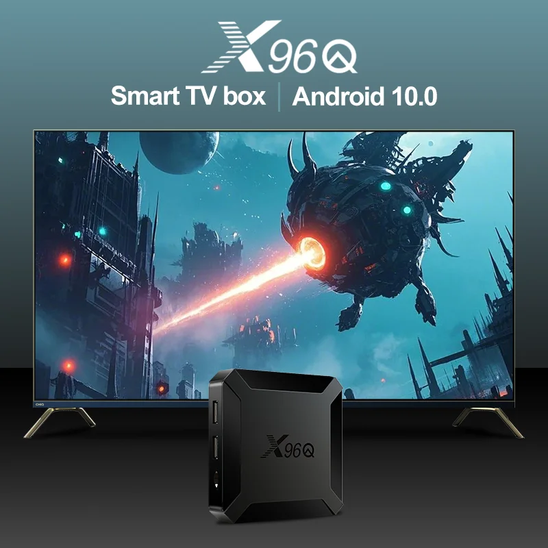 حار X96Q أندرويد 10.0 سريع صندوق التلفزيون الذكي 2GB 16GB Allwinner H313 رباعية النواة 4K VS X96 مجموعة صغيرة صندوق علوي شحن سريع