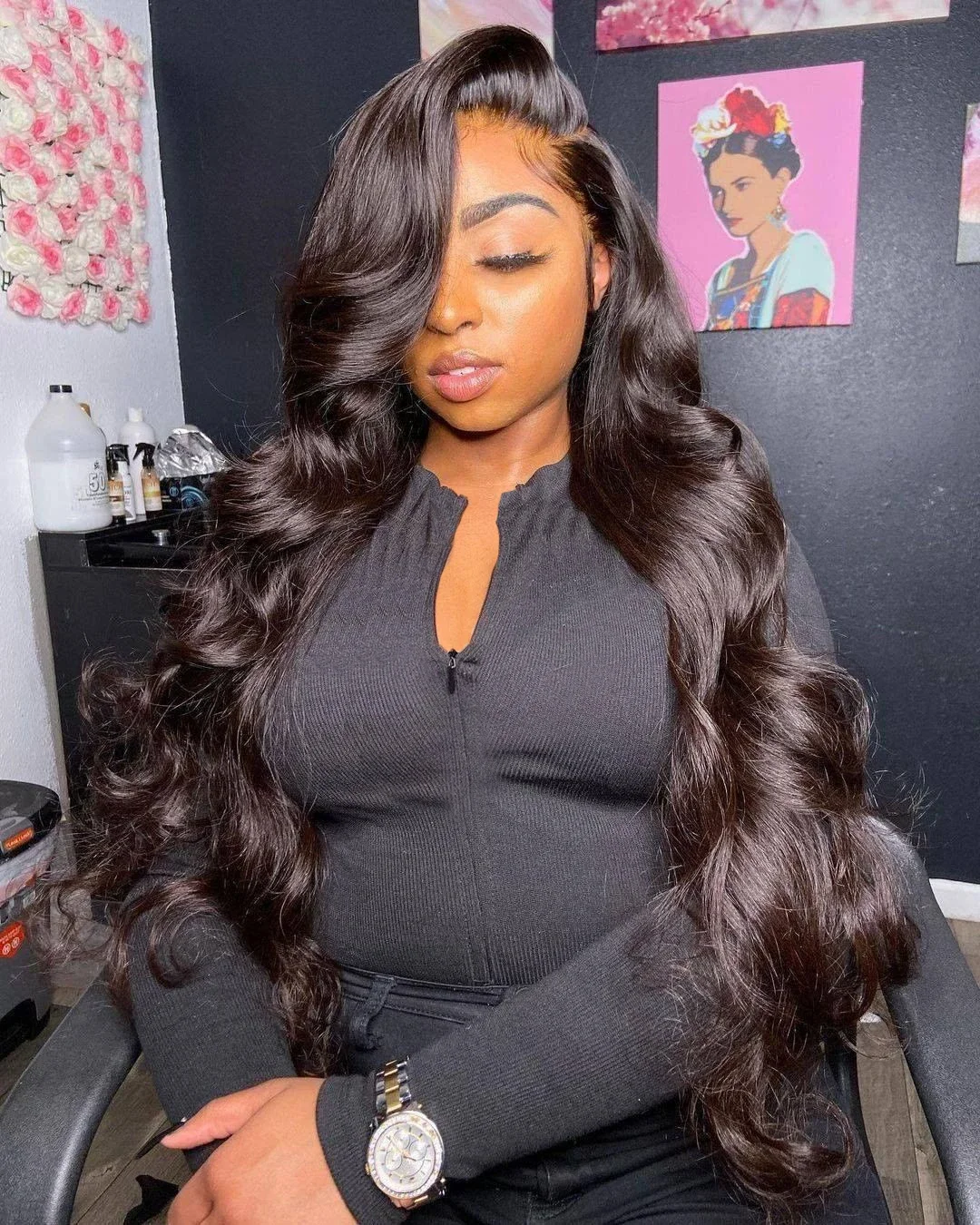 4x4 Lace Closure Wigs For Women Body Wave HD Transparent Frontal Wig 13x4 13X6 Lace Front Wig Bling Hair 180% Density Human Hair