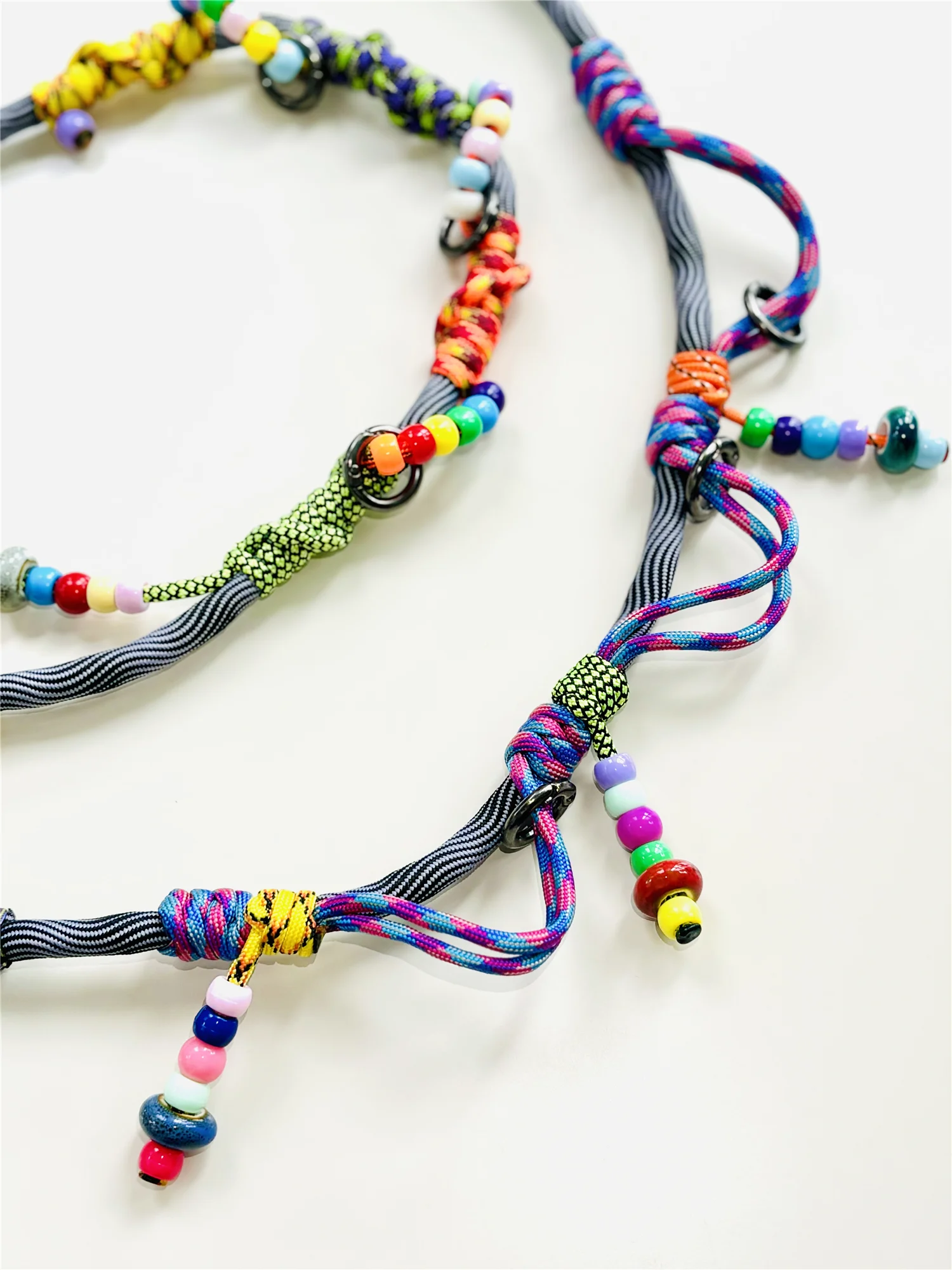 Multicolor Hand-woven Functional Replacement Bag Strap Adjustable Anti-lost Camera Phone Lanyard Shoulder Strap Accessories