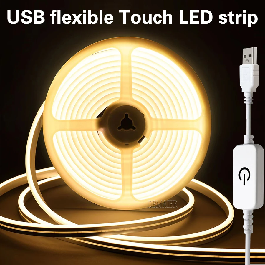 Dimmerable LED Strip DC 5V USB led streifen licht Scanning induction White/Warm White tv hintergrund beleuchtung band home decor