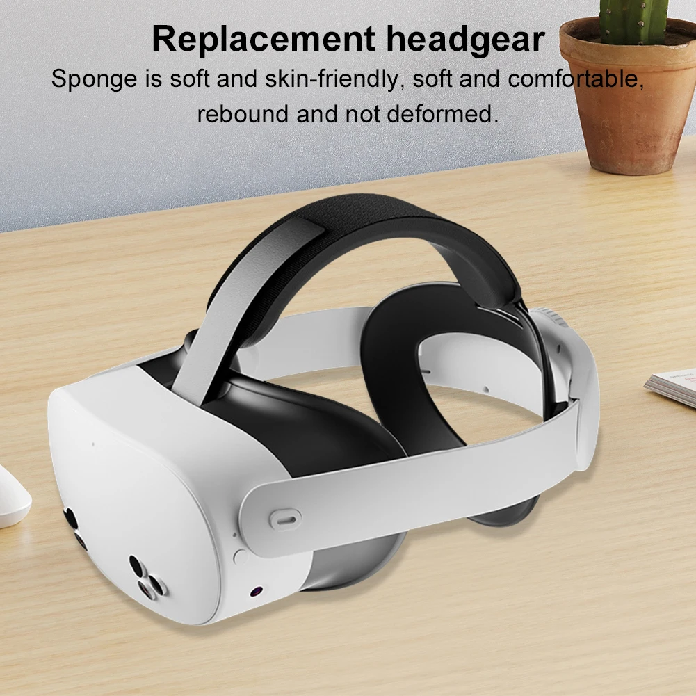حزام رأس النخبة لـ Meta Quest 3/Quest 3S VR سماعة النخبة حزام استبدال تقليل الضغط لملحقات Quest 3VR