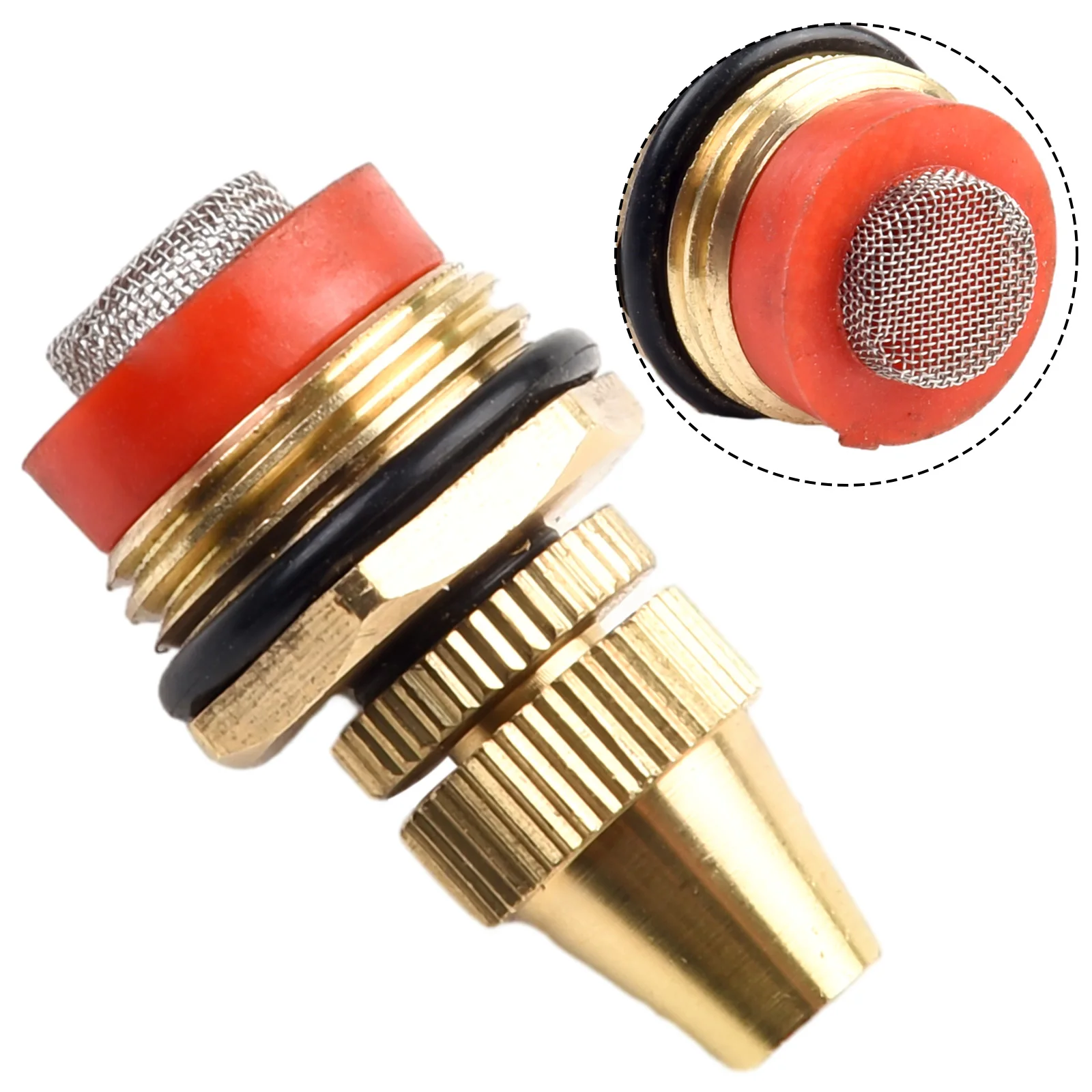 2 Inch Brass Adjustable Sprinkler Nozzle for Lawn and Garden with Atomizing Water Spray and Multi Stage Rotary Switch Control