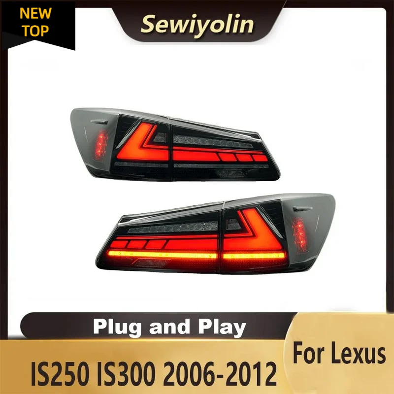 

Автомобильные аксессуары для Lexus IS250 IS300 2006-2012, освещение для прицепа с анимацией, Задний сигнал DRL, автомобильное подключение и воспроизведение