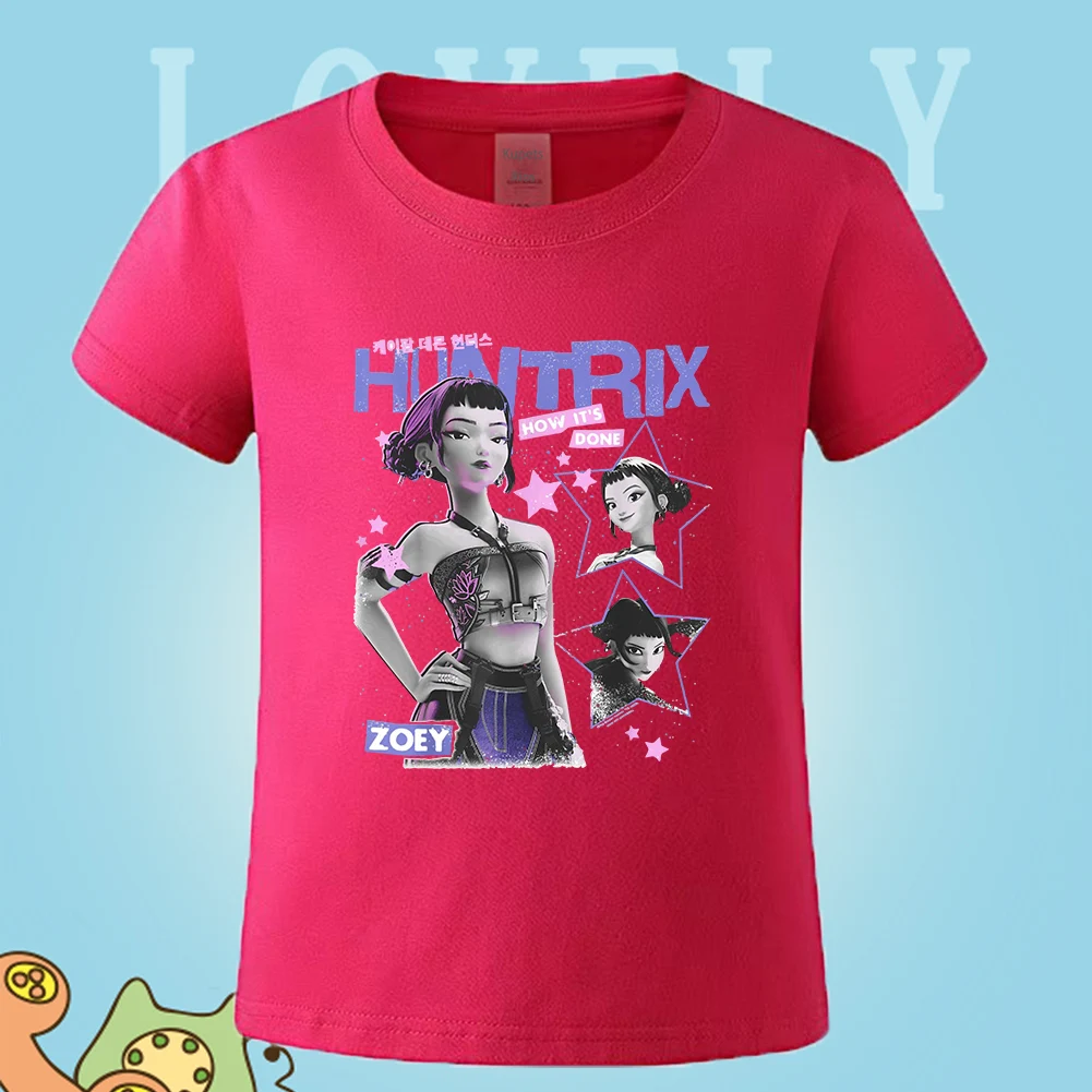 kpop-demon-hunter-huntrix-camisa-menina-criancas-camisetas-para-criancas-kpop-meninas-roupas-topos-meninos-roupas-camiseta-para-um-menino