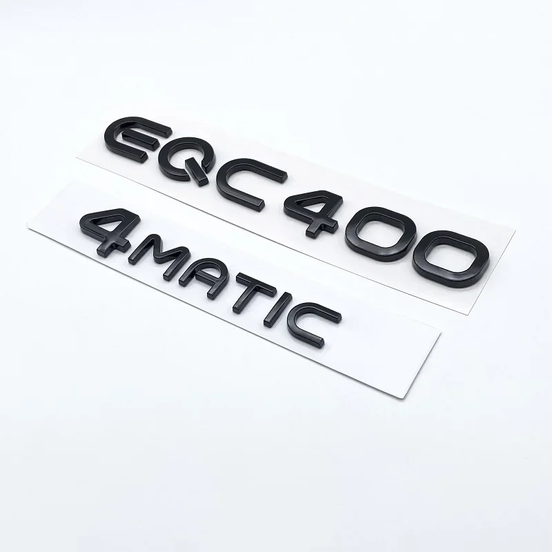 

Matte Black Trunk Letters EQC400 4MATIC Emblems for Mercedes Benz EQC Electric Motor SUV AWD N293