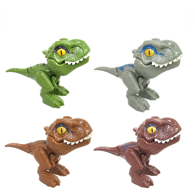 Dinosaurios que muerden los dedos, tamaño de articulaciones móviles, modelo de dinosaurio de simulación, juguetes educativos para niños, Navidad