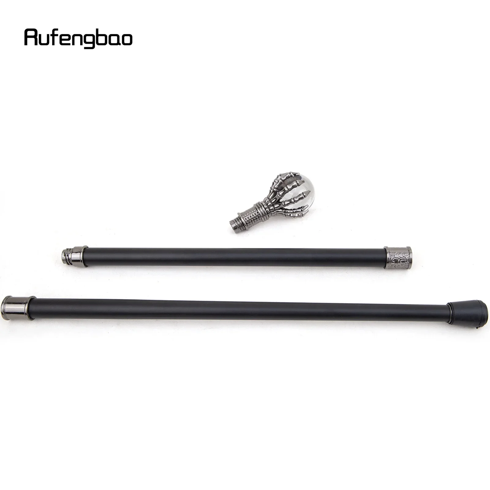 Transparente Glaskugel Steampunk Gehstock Mode dekorative Gehstock Gentleman Luxus Crosier Knopf Gehstock 93cm