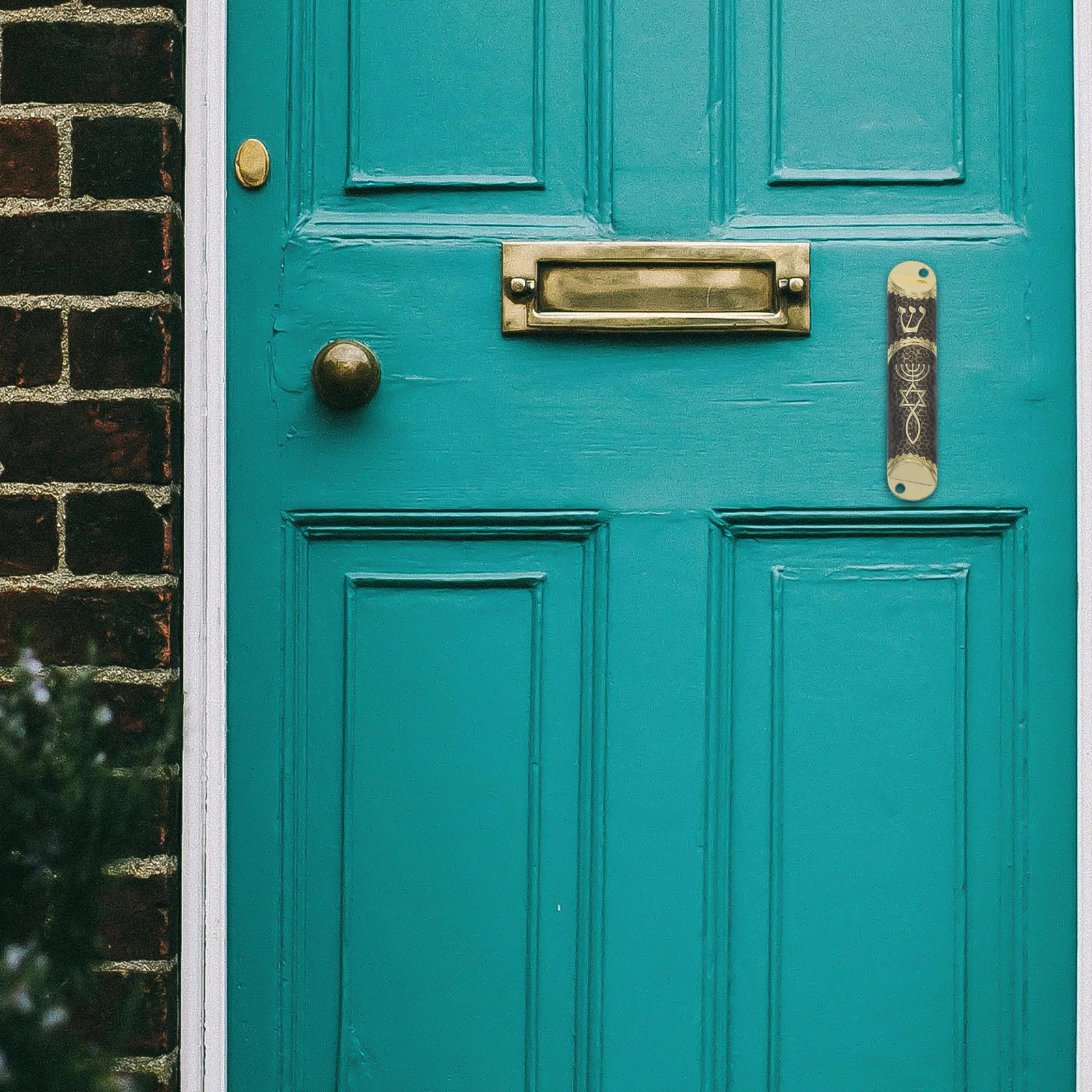 

1pcs Mezuzah For Home Door Metal Mezuzah With Scroll Classic Religious Door Side Decoration Zinc Alloy Smooth Round Edge Jewish