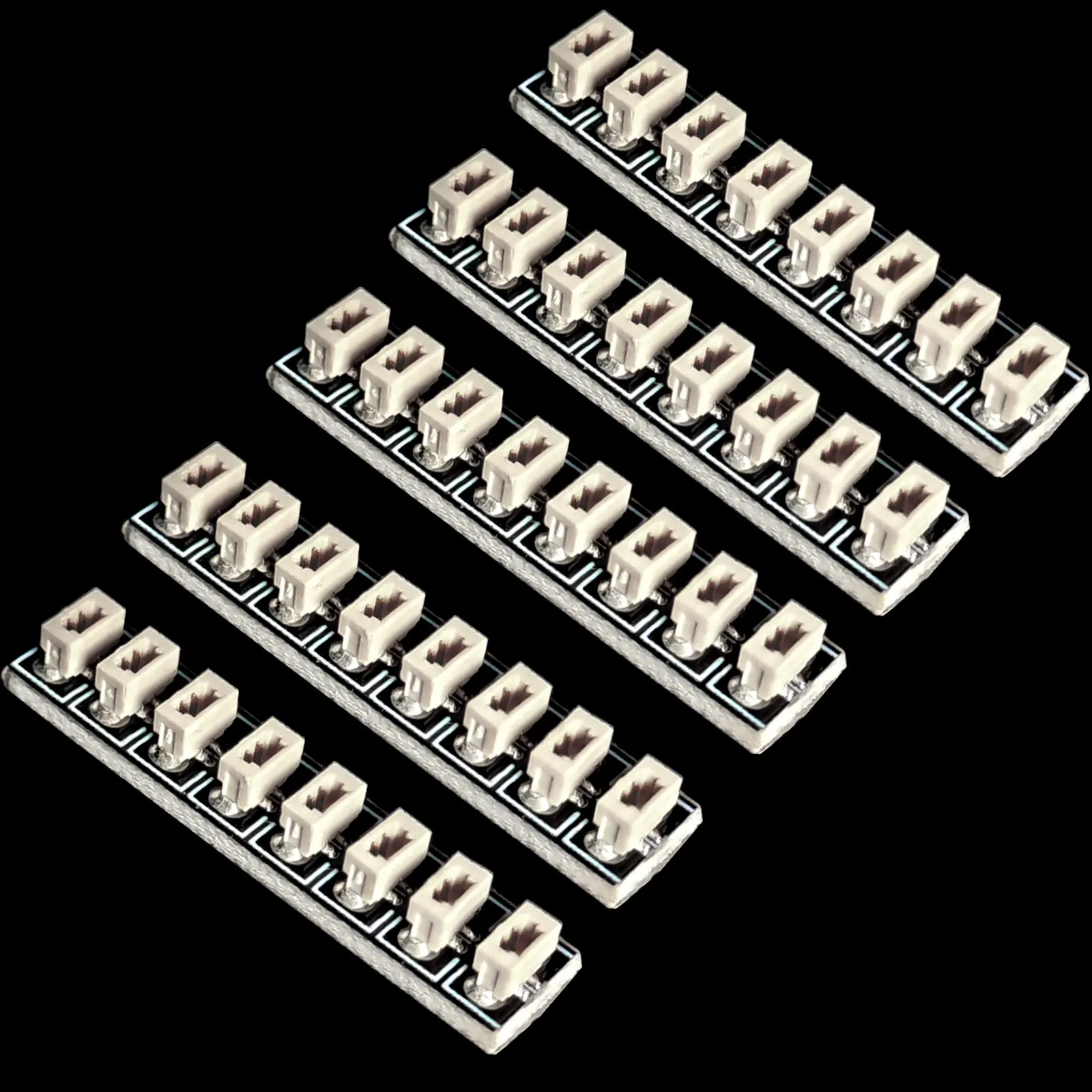 LED-Beleuchtungsset-Zubehör, 5 Stück 0,8 mm 2-Pin-Erweiterungsplatinen-Sockel, kompatibel mit MOC-Bausteinen, DIY-Modellspielzeug