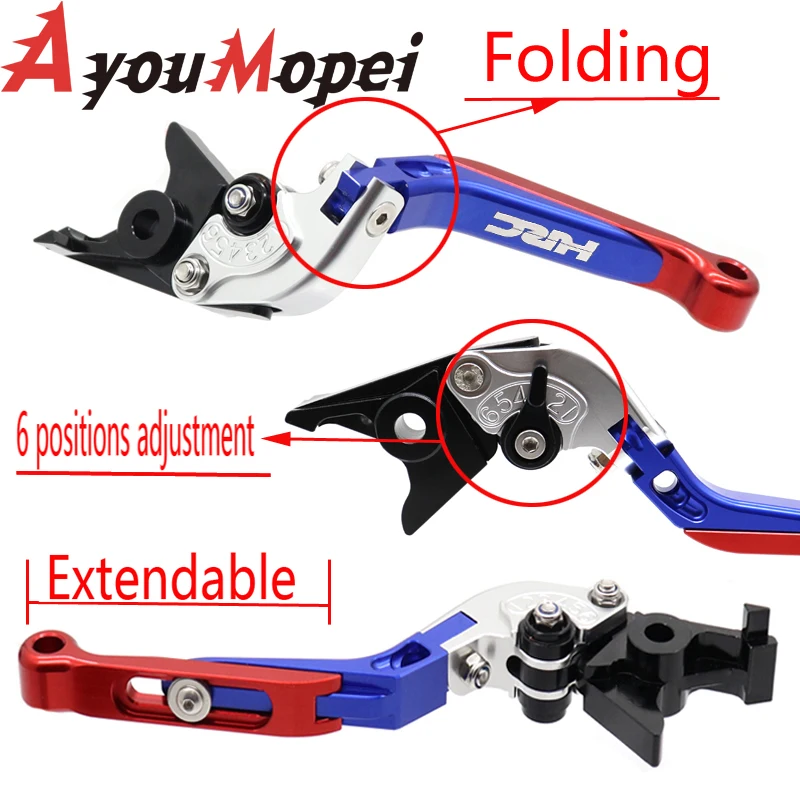 

HRC Brake Clutch Levers For HONDA CBR 600 900 1000 RR 2002-2021 CBR600RR CBR1000RR CBR954 Motorcycle Folding Extendable CNC