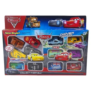 Disney-PVC Pixar Cars Model Toy für Kinder, Lightning McQueen, Jackson, Storm, Mater, Geburtstagsgeschenk, 12pcs 8 Hauptverkäufe geschäftige Spielzeuge - №2