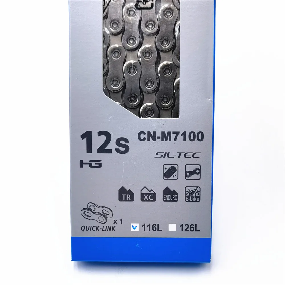 Shimano 12 Speed 12s Bike Chain With Quick-Link CN-M6100/M7100/M8100/M9100 116L/126L/138L