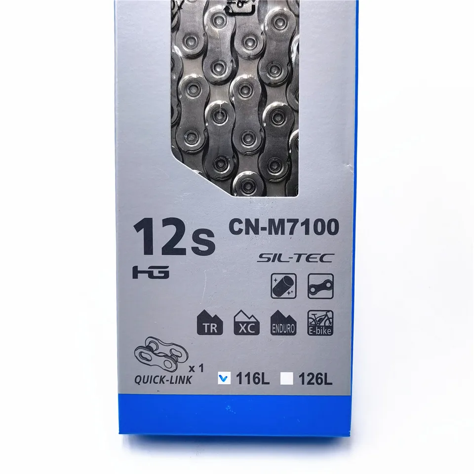 Shimano-自転車チェーン,12スピード,クイックリンク付き,CN-M6100