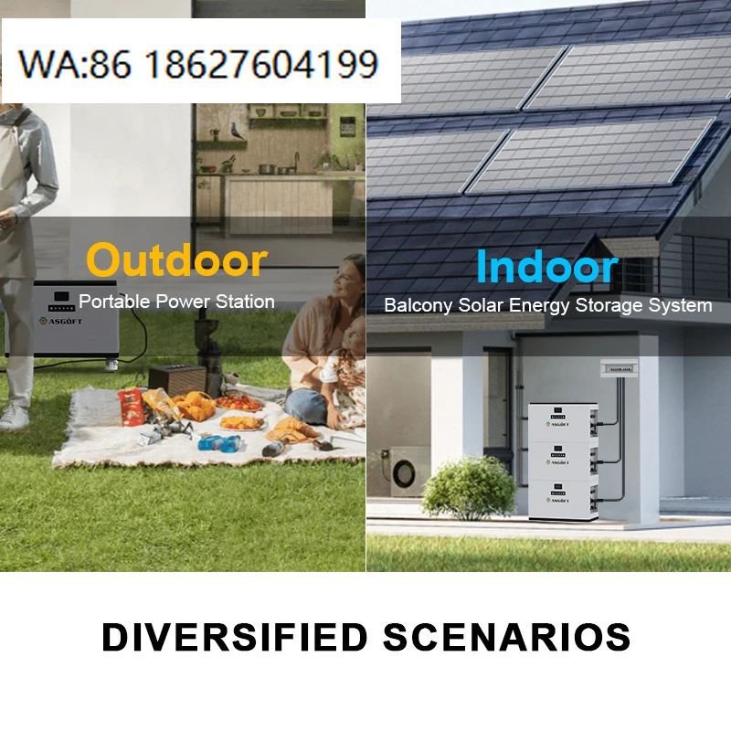 Off Grid Solar Energy Storage System MPPT 5120Wh IP65 Waterproof Plug and Play Balcony Home Outdoor Solar Battery Kit