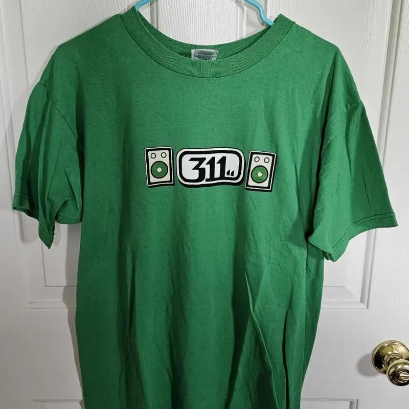 

Vintage Men'S Green 311 Soundsystem 1999 2000 Tour T Shirt Large L