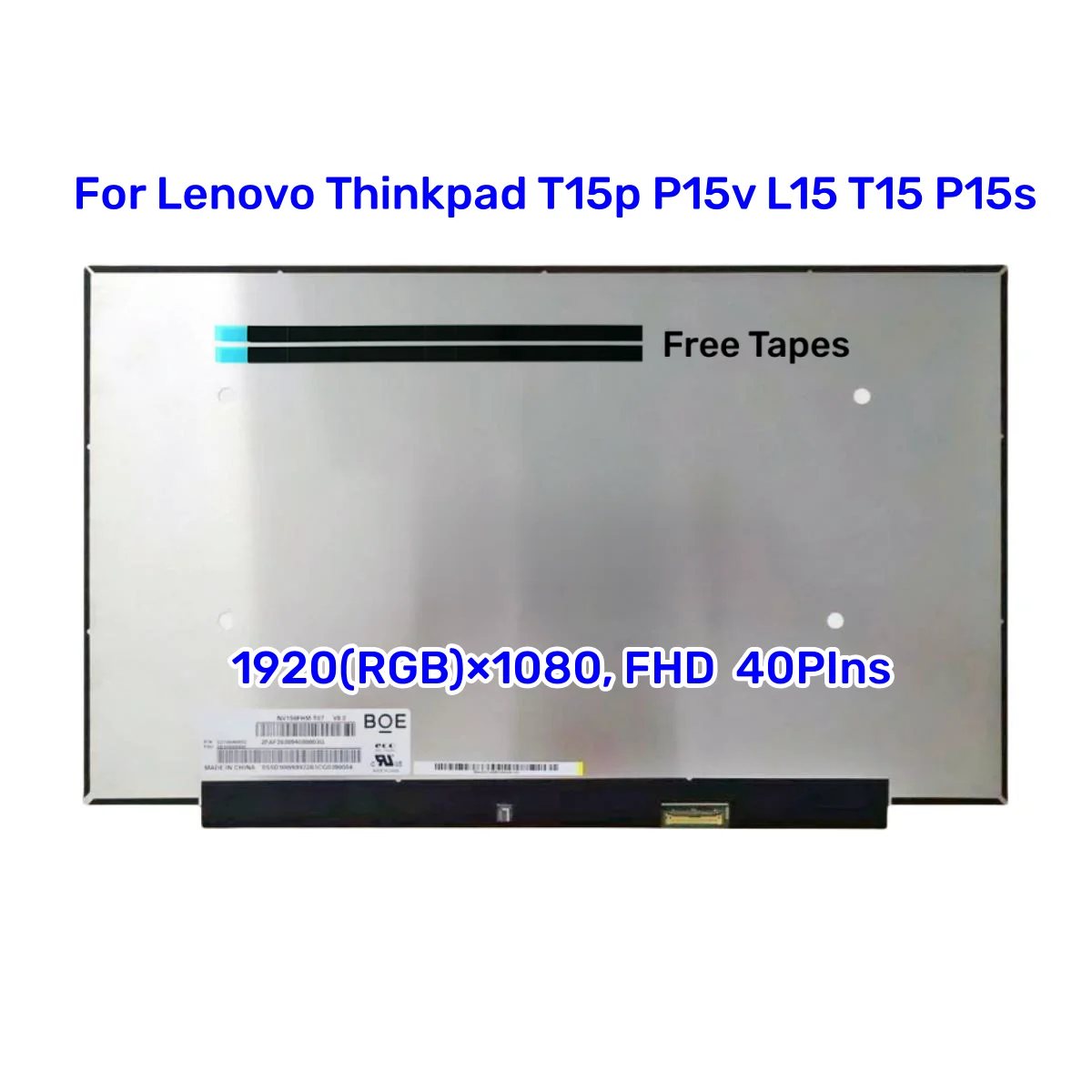 5D11C74688 5D10W46422 For Lenovo Thinkpad T15p P15v L15 T15 P15s / Gen 2 LCD Screen 15.6