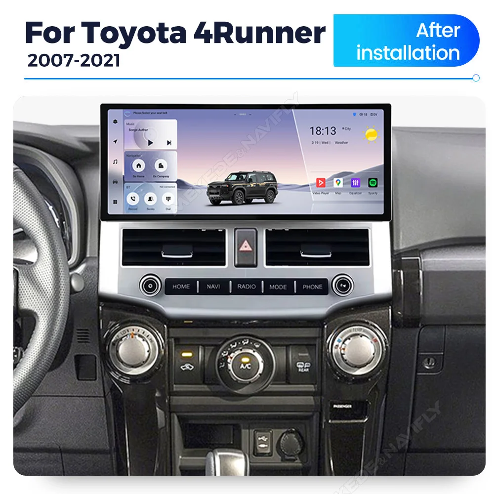 FYT 7870UIS 12.3 Inch Car Radio Navigation Car Headunit Support 4G Sim For Toyota 4Runner 2007 To 2021with Car Fronts