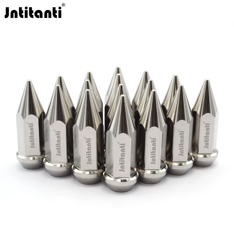 

Jntitanti lug nut M12*1.5*60mm never rust cone seat Gr.5 titanium spike lug nut for Toyota,Mazda,Honda,Acura,Scion,Mitsubishi